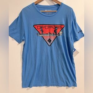 COLUMBIA blue tee